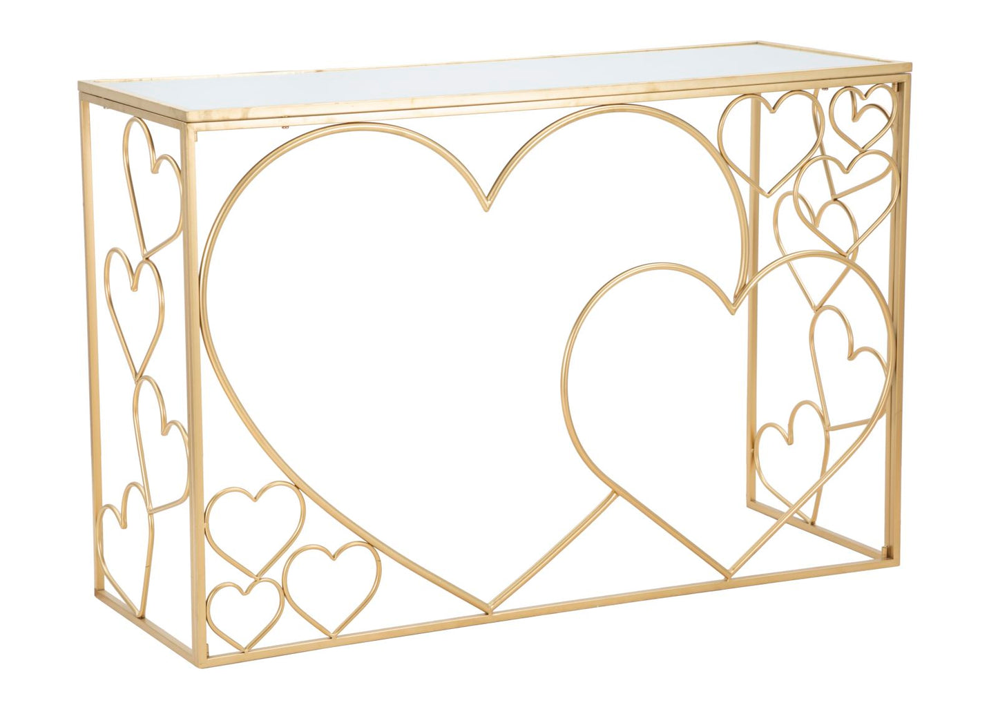 Konzola srce cm 120x43x80