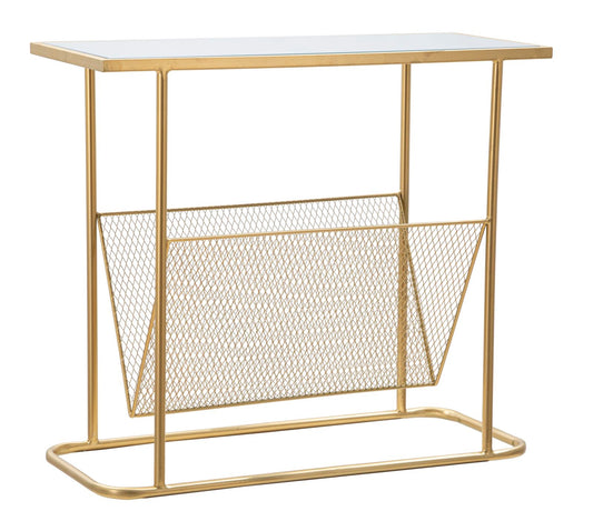 Stol s držačem papira za novine cm 61x26x54