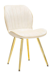 Stolica Paris space krem-zlata set 2 cm 46x58x77