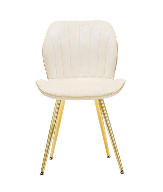 Stolica Paris space krem-zlatna set 2 cm 46x58x77