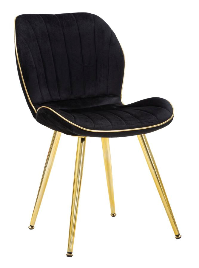 Stolica Paris space crna-zlata, set 2 kom, 46 x 58 x 77 cm