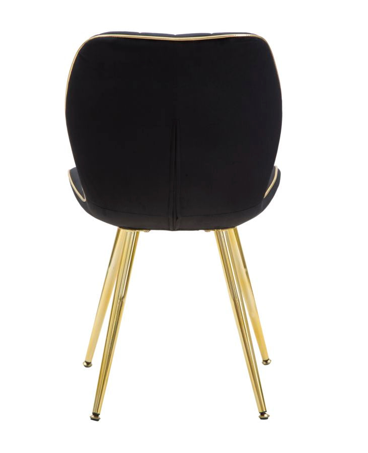 Stolica Paris space crna-zlata, set 2 kom, 46 x 58 x 77 cm