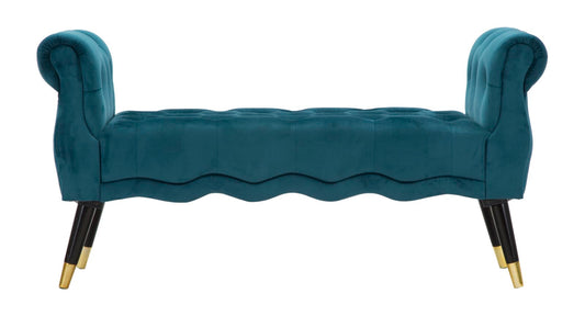 Klupica Paris teal-zlato cm 120x40x60