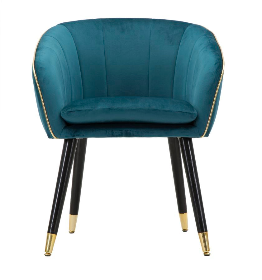 Fotelja Paris teal-gold cm 62x58x78