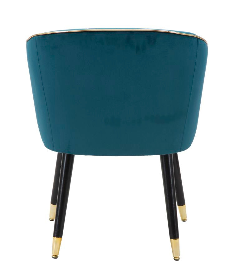 Fotelja Paris teal-gold cm 62x58x78
