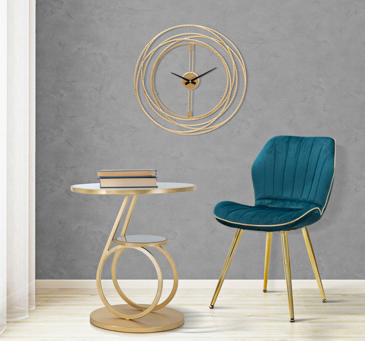 Stolica Paris space zlatno-šahovnica 2 cm 46x58x77