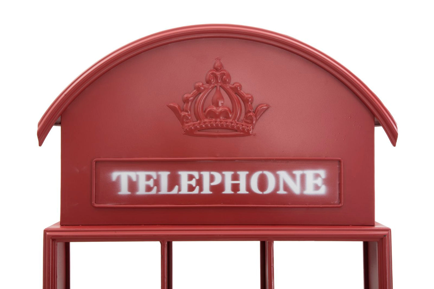 Zidna polica u obliku telefonske govornice cm 52x15x120