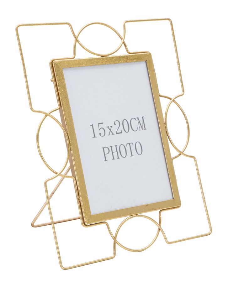 Metalni okvir glam u cm 24x15x28 (veličina fotografije 15x20)