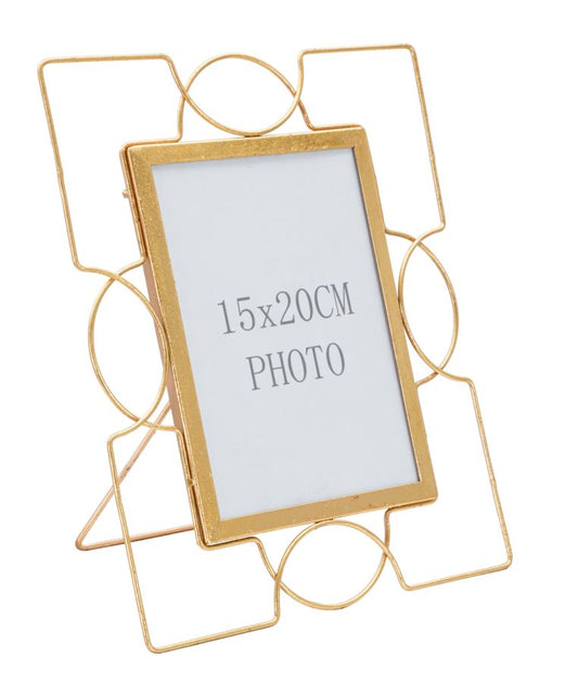 Metalni okvir glam u cm 24x15x28 (veličina fotografije 15x20)