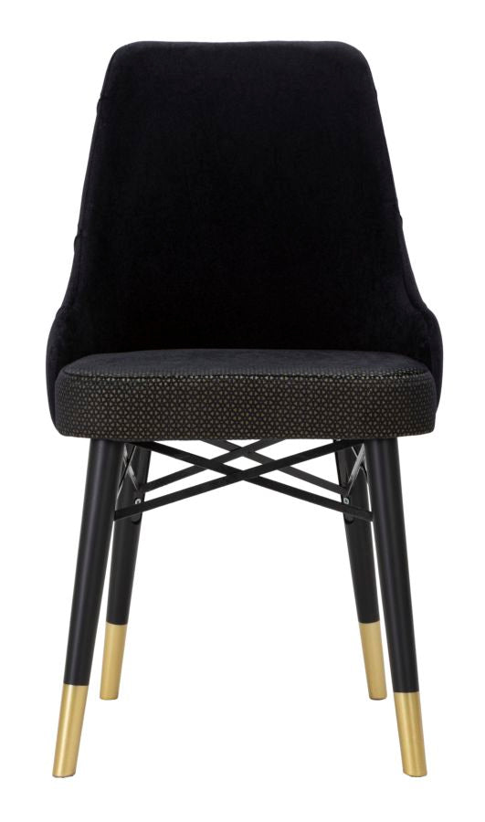 Set stolica 2 kom black cm 50x54x93