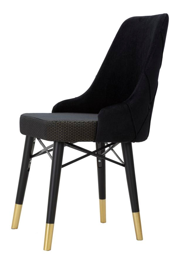 Set stolica 2 kom black cm 50x54x93