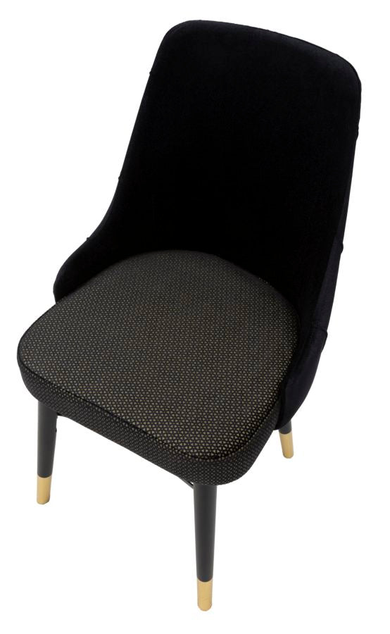 Set stolica 2 kom black cm 50x54x93