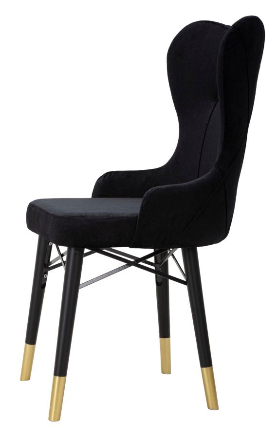 Garnitura stolica Kelebek crne 2kom cm 52x60x95