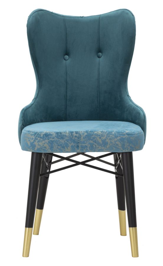 Garnitura stolica Kelebek teal 2 kom cm 52x60x95