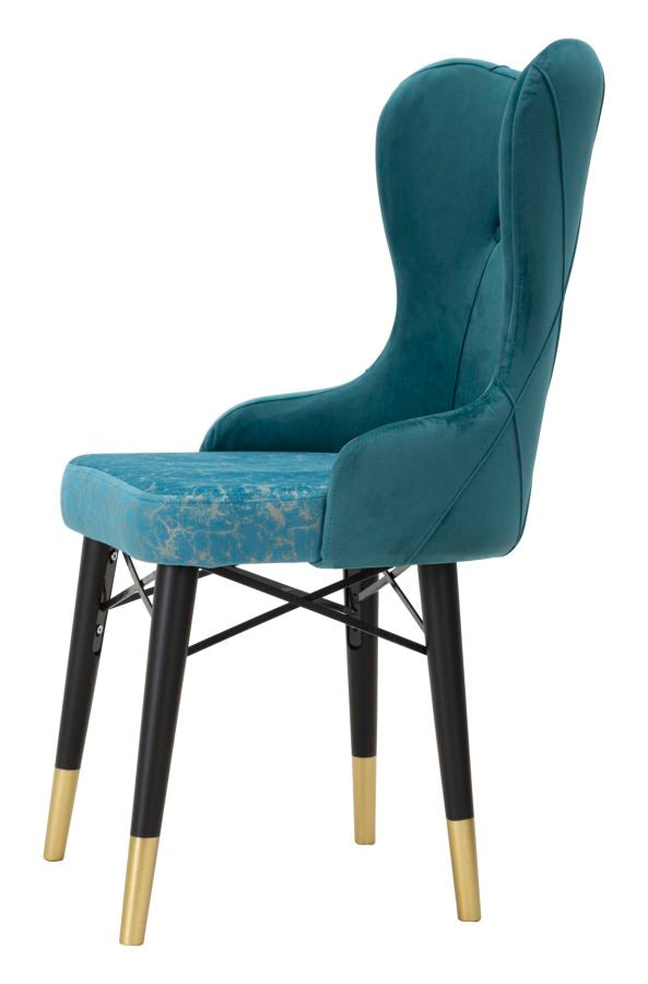 Garnitura stolica Kelebek teal 2 kom cm 52x60x95