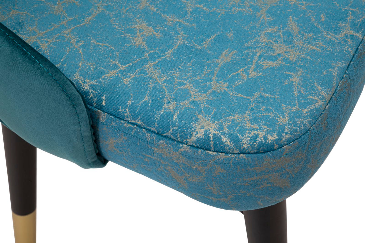 Garnitura stolica Kelebek teal 2 kom cm 52x60x95