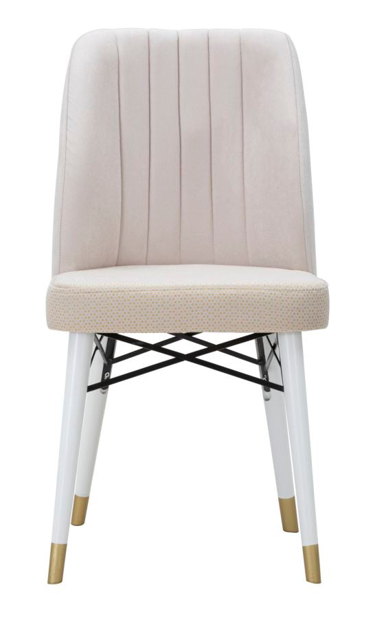 Garnitura stolica Bella krem 2 kom cm 50x49x92,5