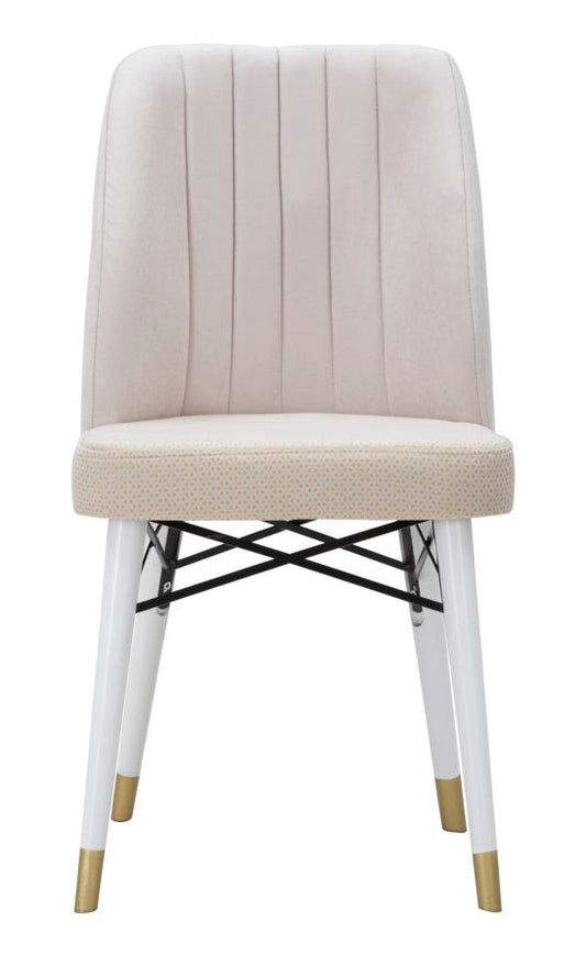 Garnitura stolica Bella krem 2 kom cm 50x49x92,5