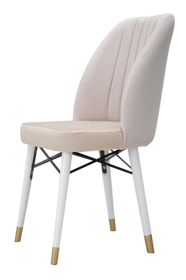 Garnitura stolica Bella krem 2 kom cm 50x49x92,5