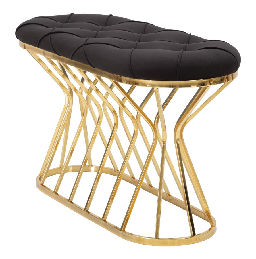 Klupica crna cm 91x38x52