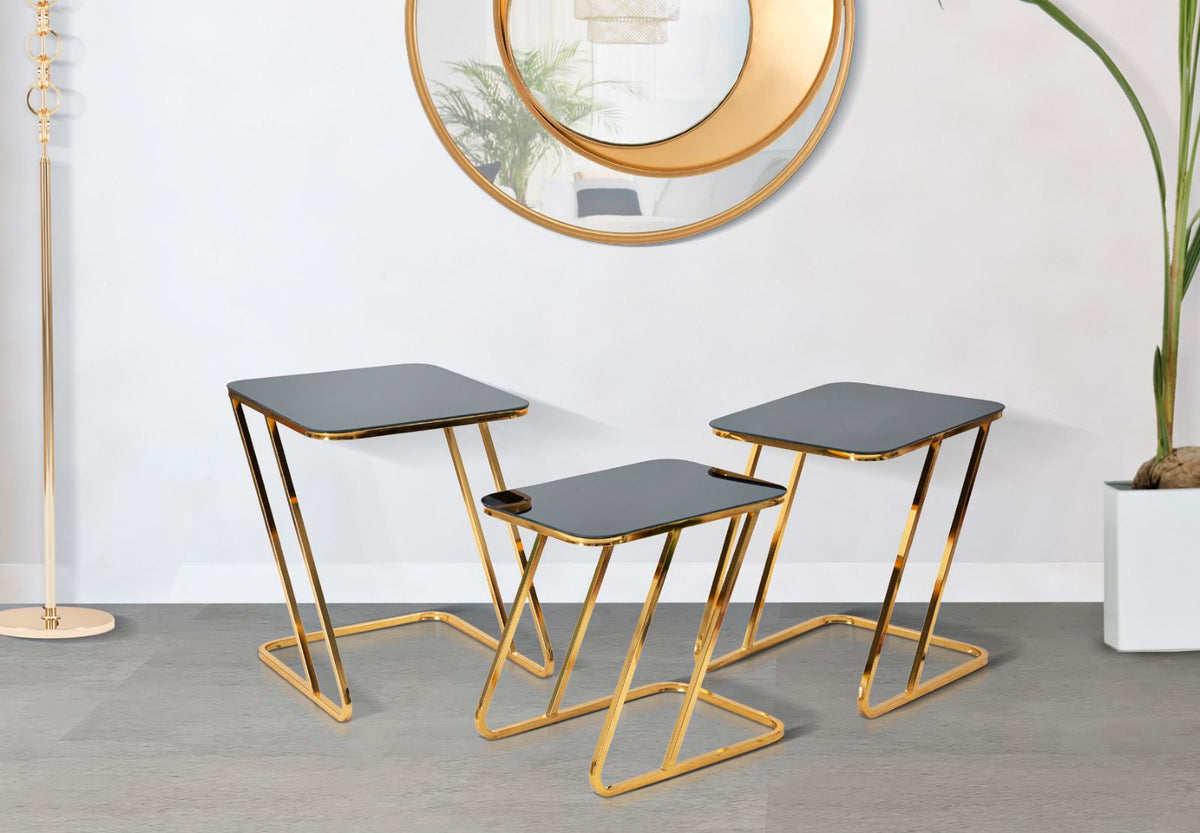 Stol CAMRYN 44x50,5x55,5-39x49x51-34x47x45 cm