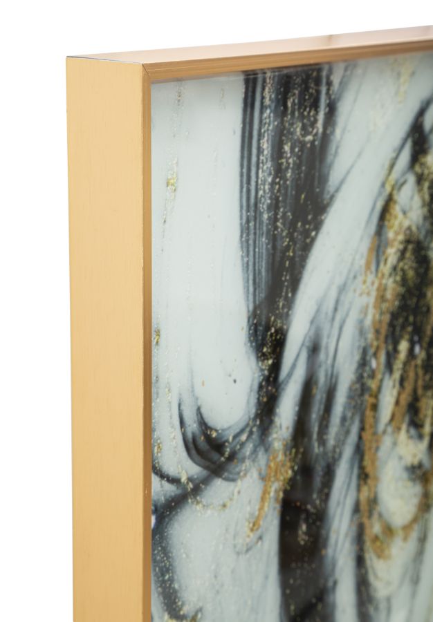 Stakleni zidni panel s okvirom long ghost cm 120x3,5x40