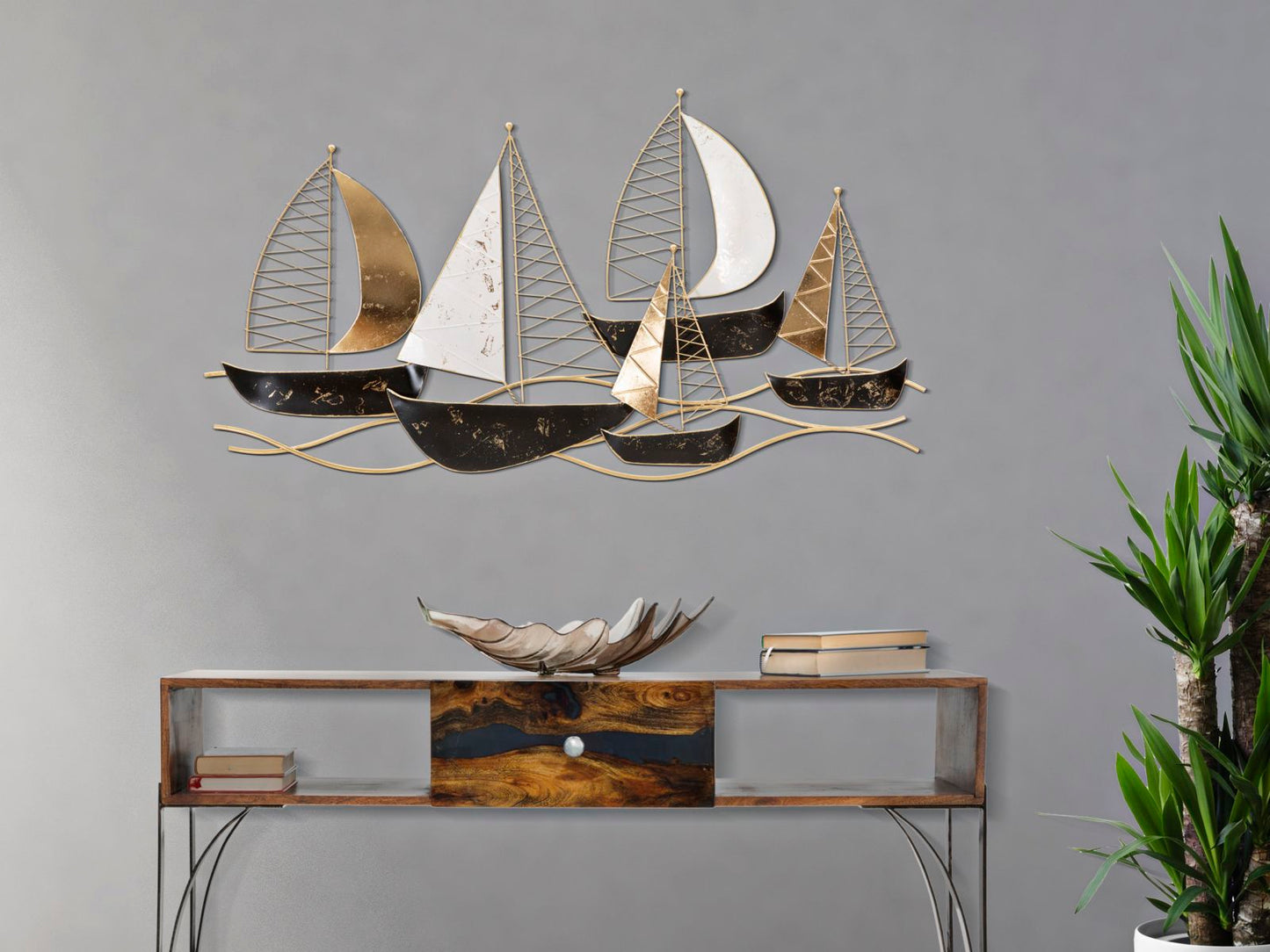 Metalni zidni panel regata new 115x5x63