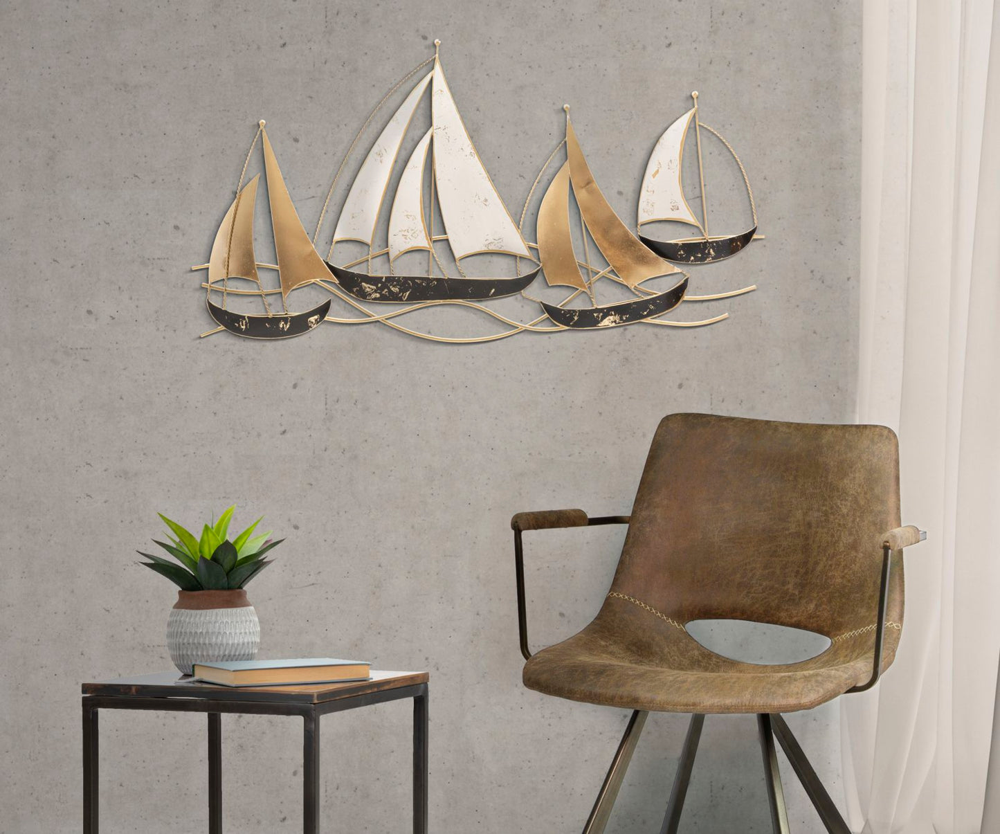 Metalni zidni panel regata plus cm 107x3,5x57,5