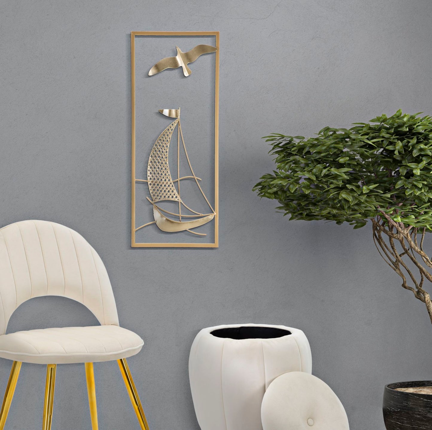 Metalni zidni panel vela novo 25x2,5x61