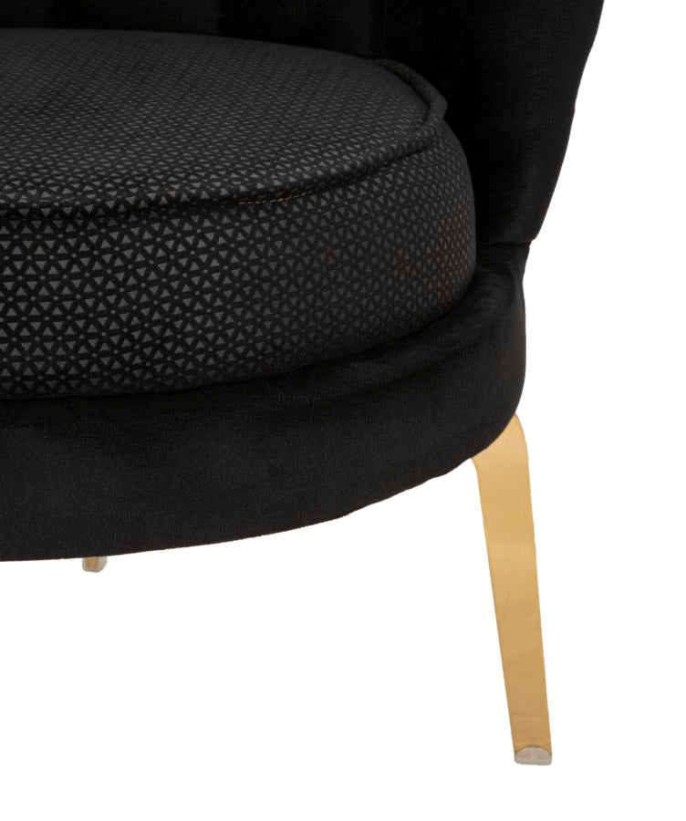 Fotelja Vienna plus crna cm 83x76x78