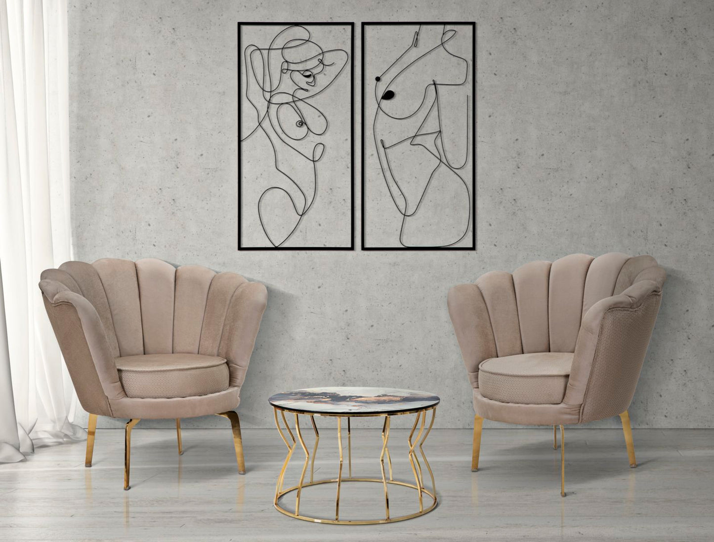 Fotelja Vienna plus krem cm 83x76x78