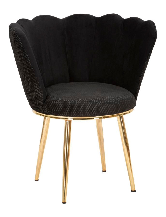 Fotelja Mindy crna cm 70x63x83