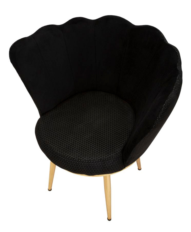 Fotelja Mindy crna cm 70x63x83