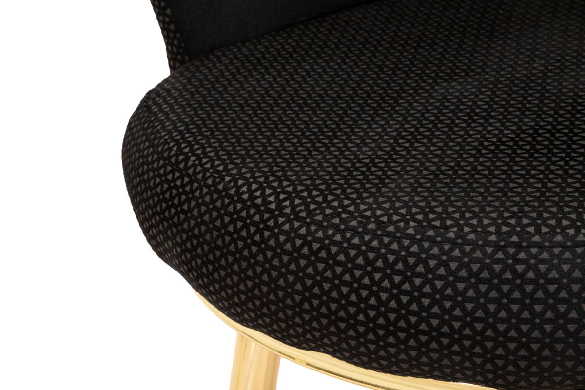 Fotelja Mindy crna cm 70x63x83