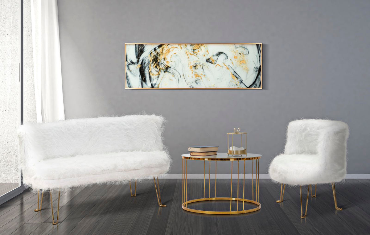 Fotelja Hacil bijela cm 73x64x77