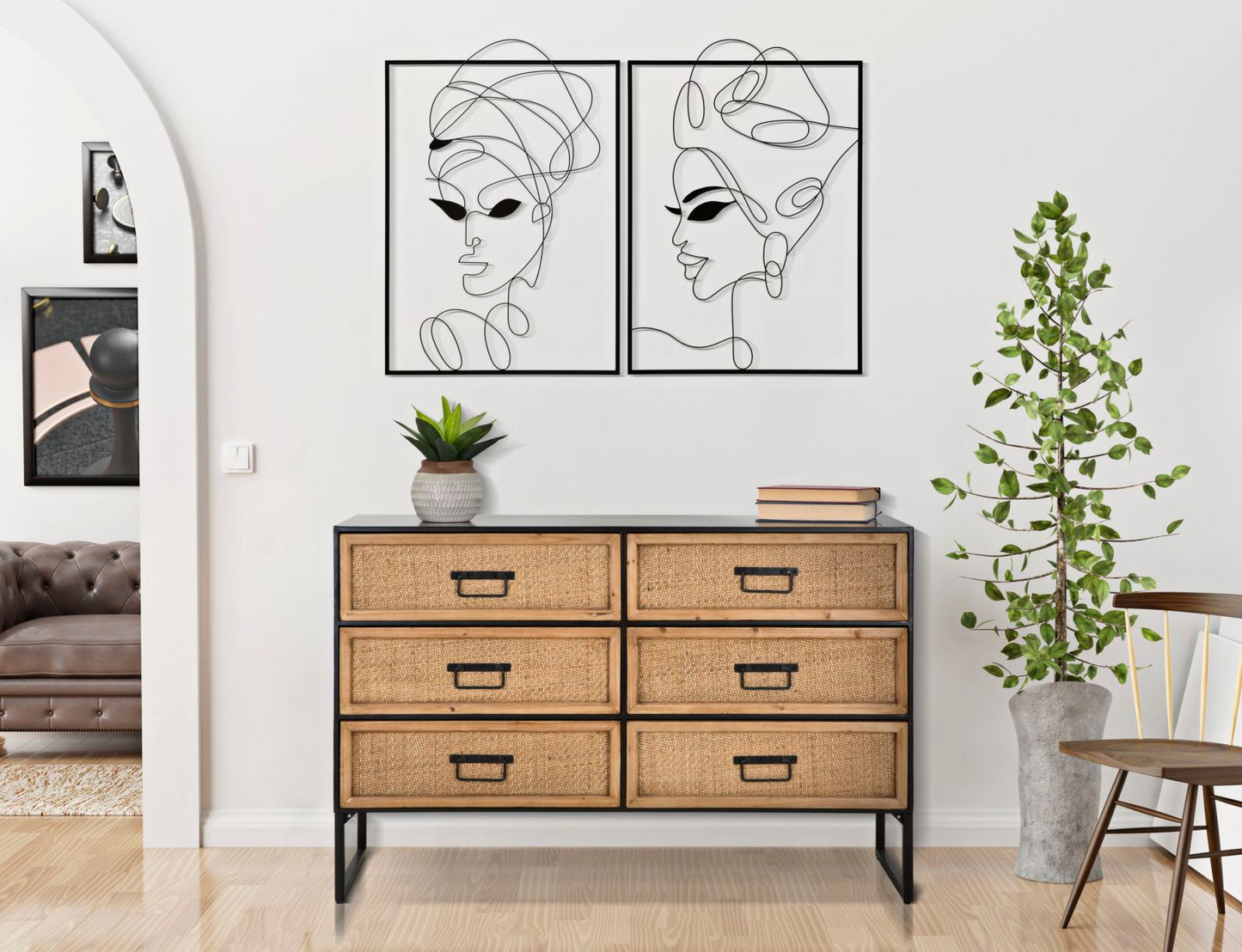 Komoda PRESLEY 80x120x40 cm