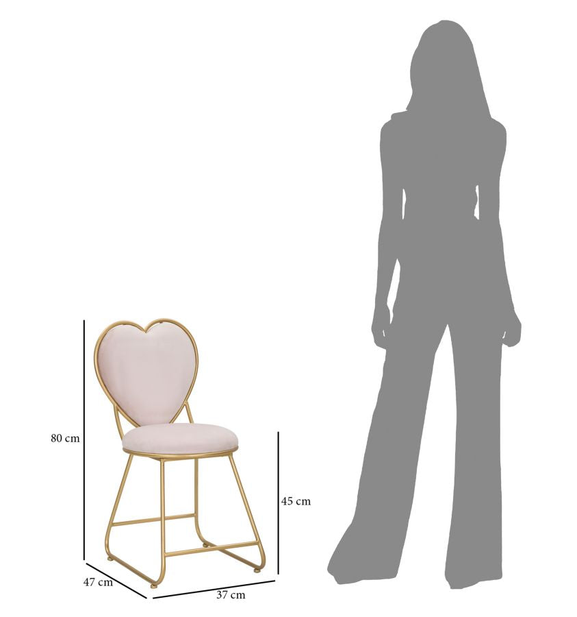Stolica NEVAEH 80x37x47 cm
