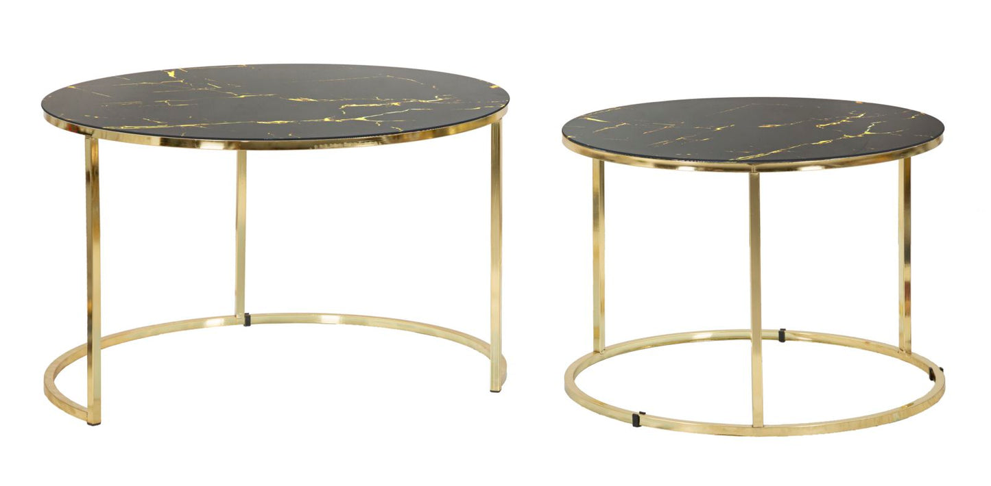 Stolić jednostavan set 2 kom cm ø 75x48-60x43