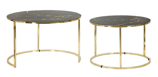 Stolić jednostavan set 2 kom cm ø 75x48-60x43