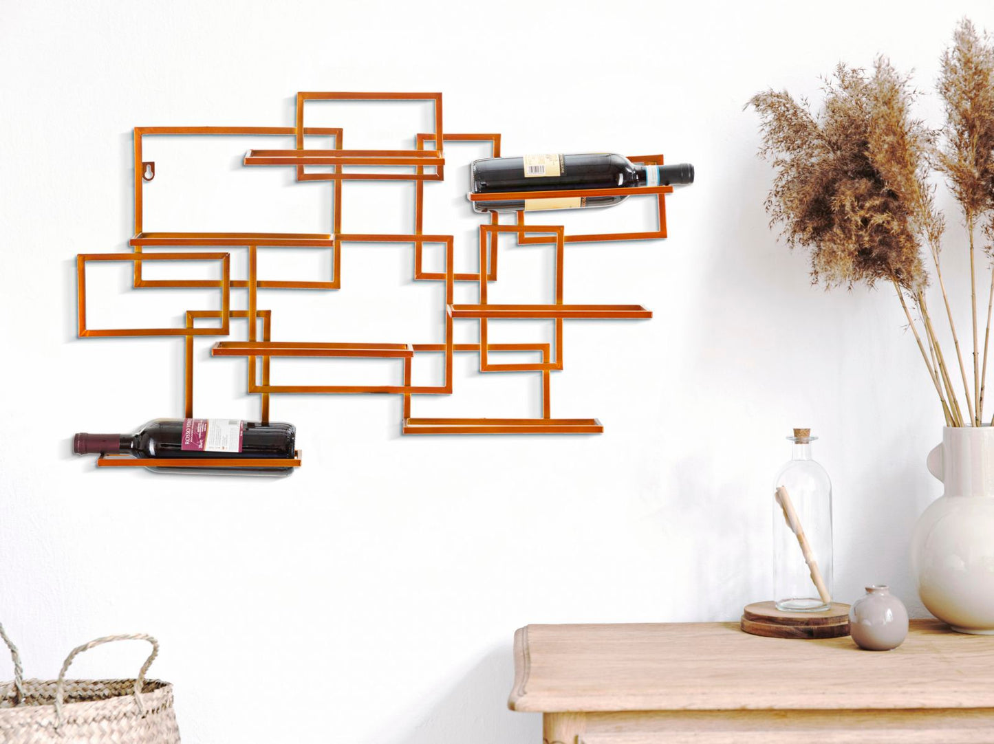 Stalaža za boce glam horizontalni cm 80x10x50