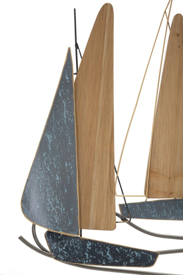 Zidna dekoracija Dark Regata 132x3,8x76,8 cm