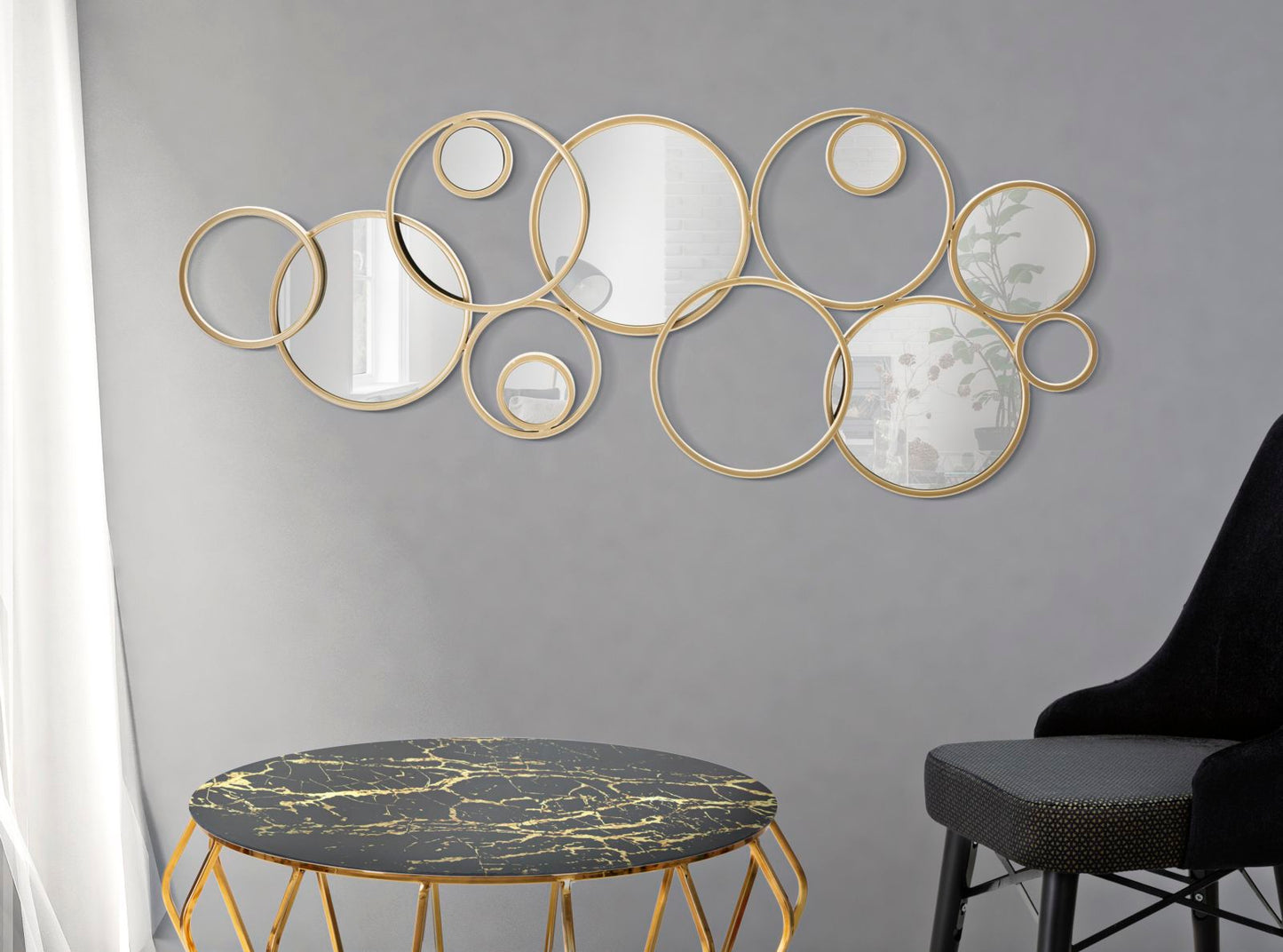 Zidna dekoracija Mix Mirror 123x4,5x51,5 cm