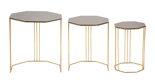 Set od 3 stolića za kavu Octagon 49,5x55, 39,5x50 i 29,5x45 cm