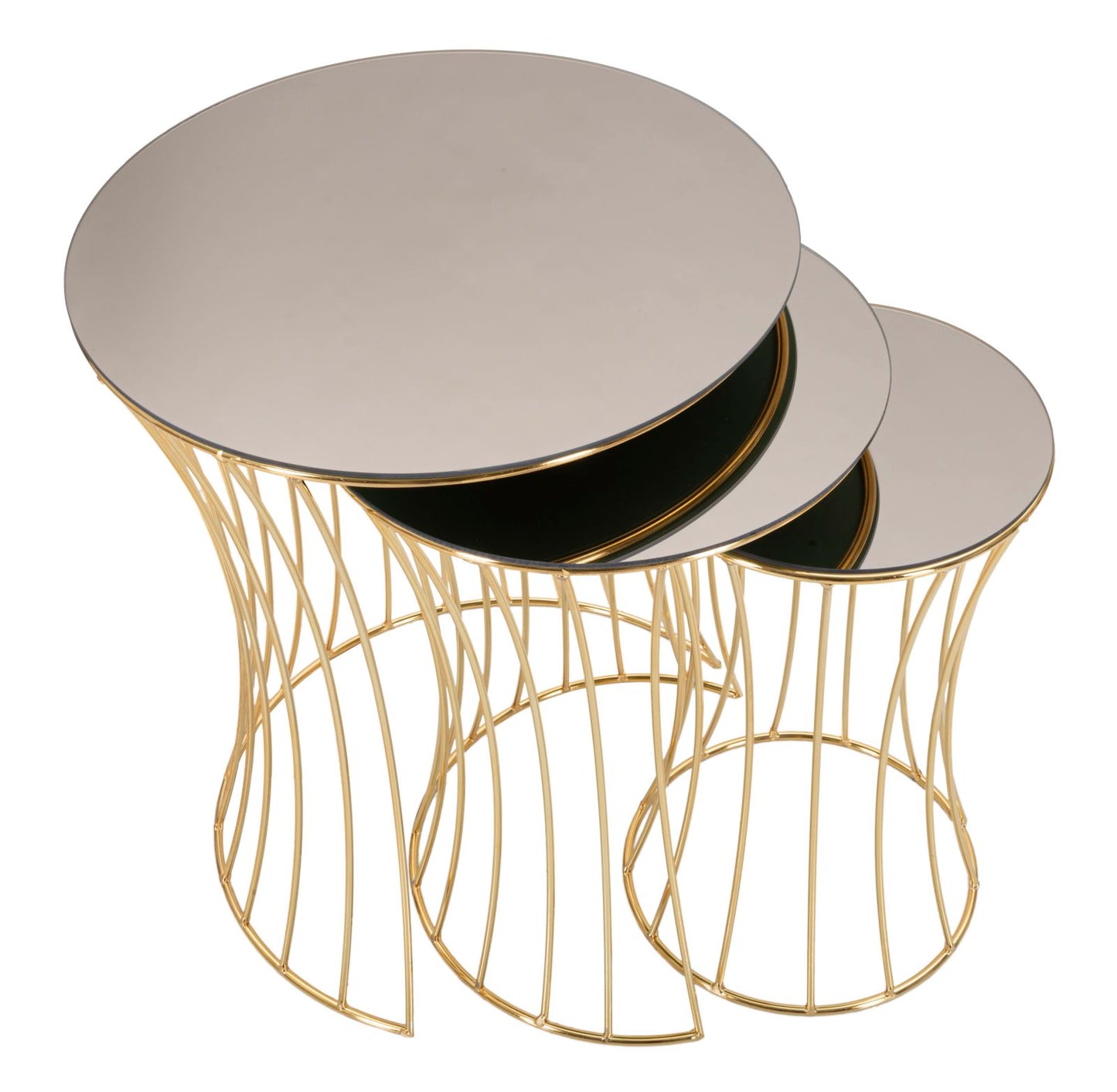 Set od 3 stolića za kavu 47x55, 37x50 i 28x45 cm