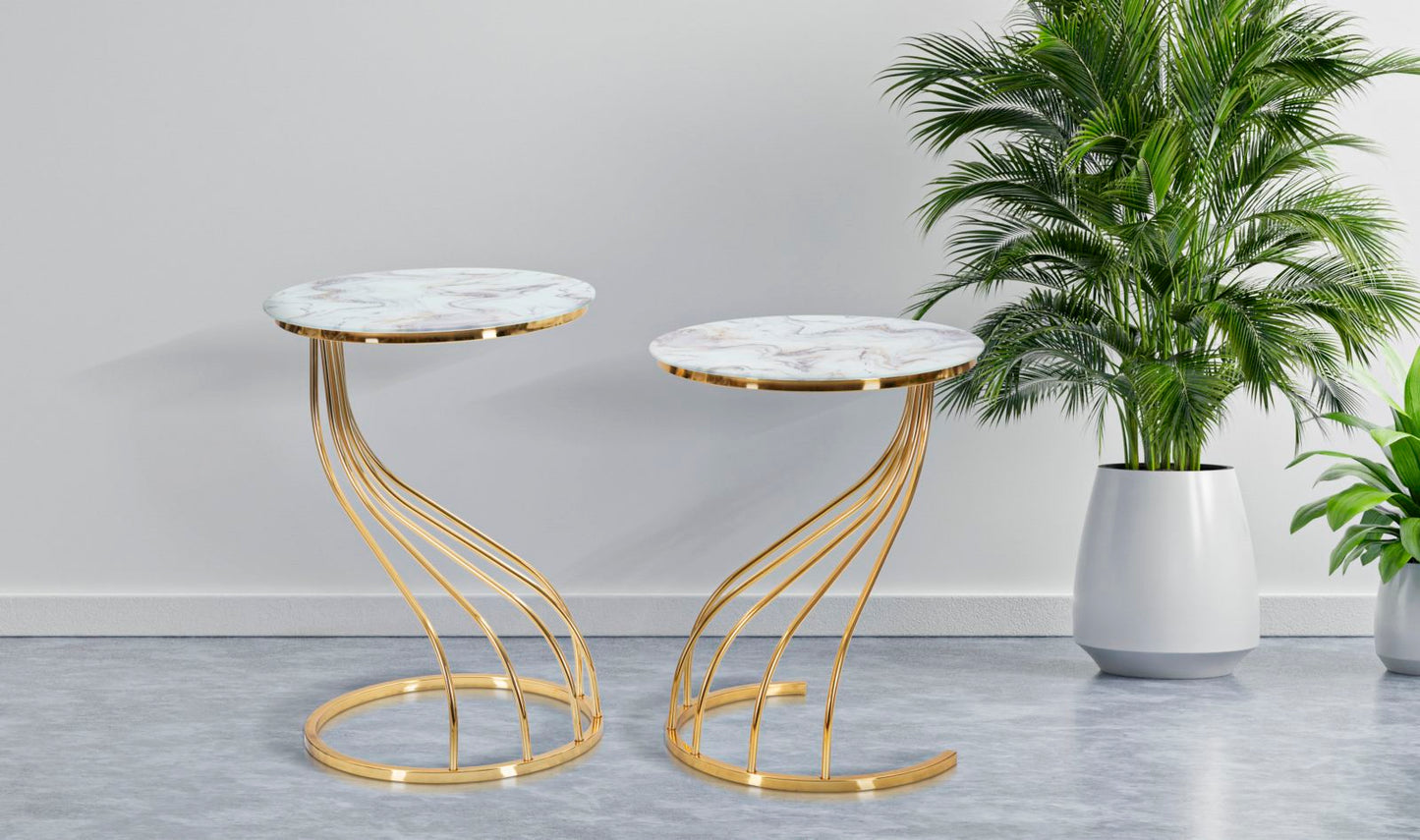 Set od 2 stolića Ø 40x57 i 40x51 cm