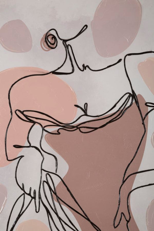 Zidna dekoracija Lady 80,2,8x80 cm