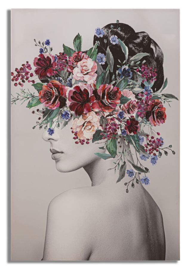 Zidna dekoracija Lady Flower 80x2,8x120 cm