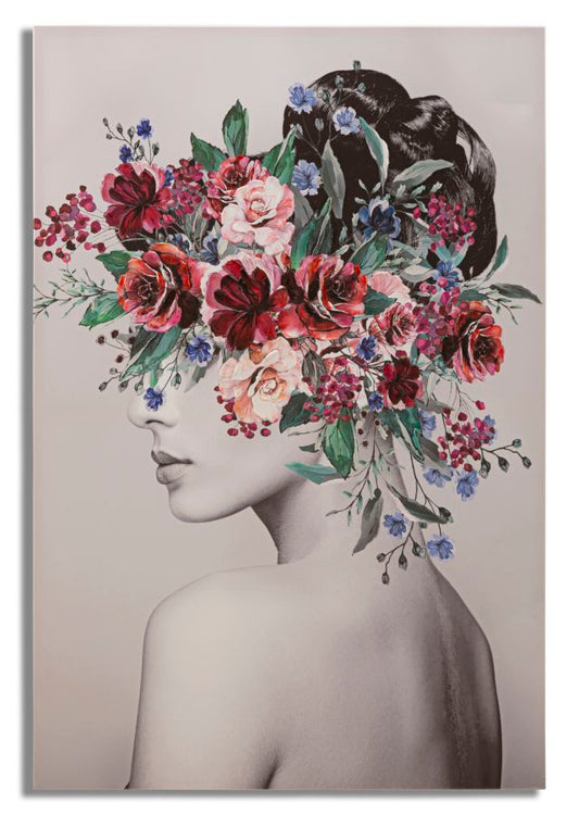 Zidna dekoracija Lady Flower 80x2,8x120 cm