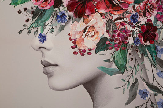 Zidna dekoracija Lady Flower 80x2,8x120 cm