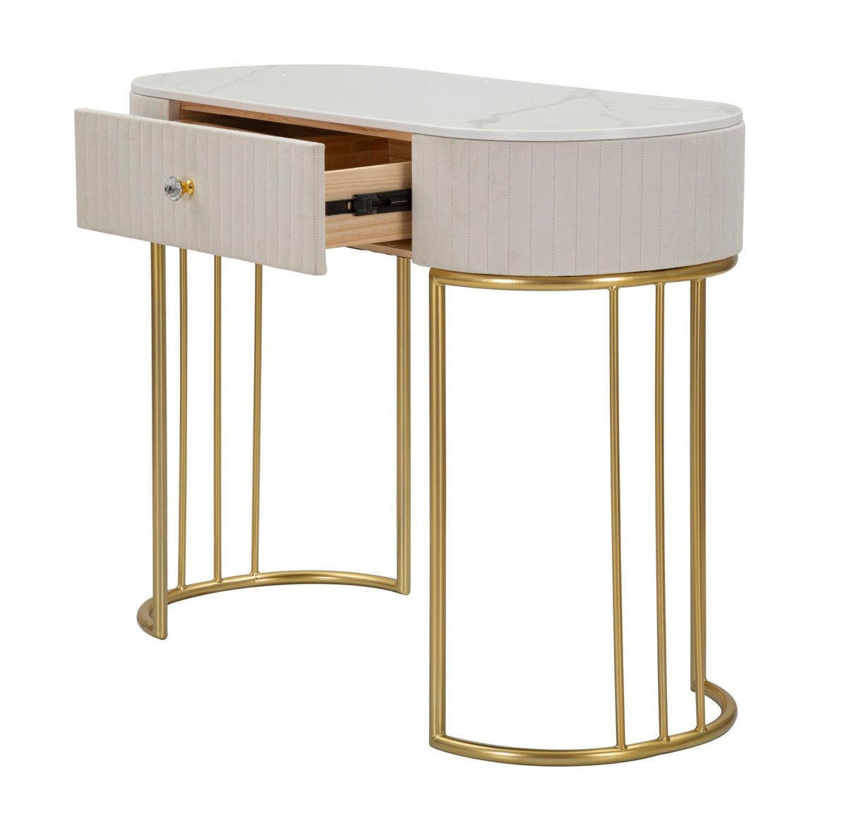 Konzola Montpellier krem boje 100 x 40 x 75 cm